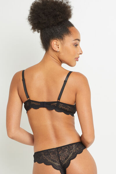 AMELIE SOUTIEN-GORGE AMPLIFORME DENTELLE NOIR