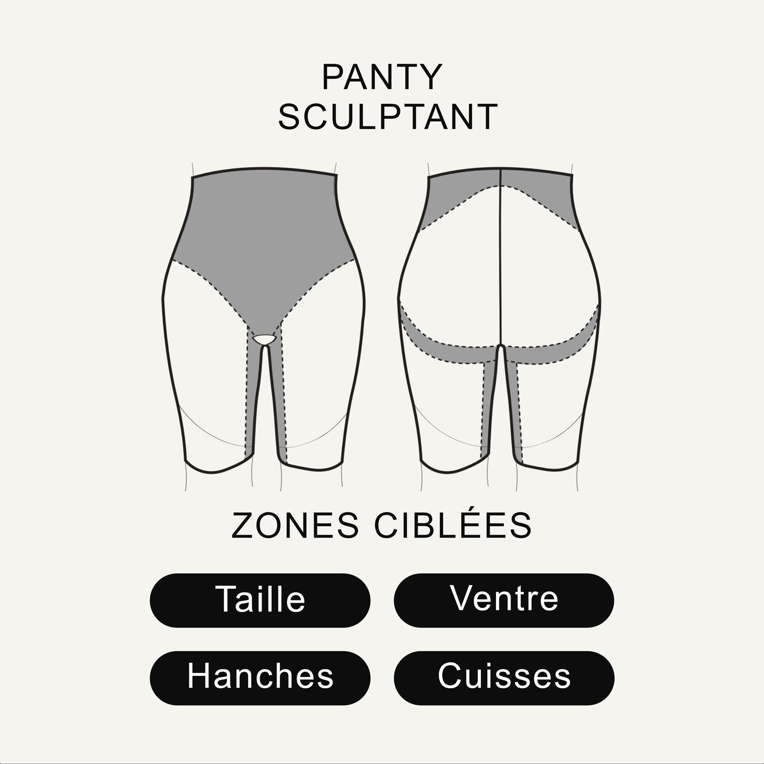 BELIEVE PANTY GAINANT NATUREL