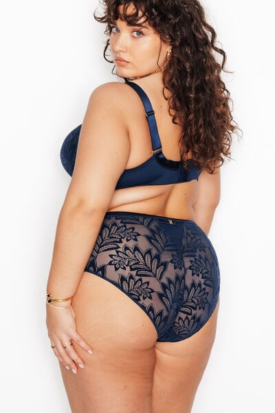 CULOTTE TAILLE HAUTE GRANDE TAILLE MARINE