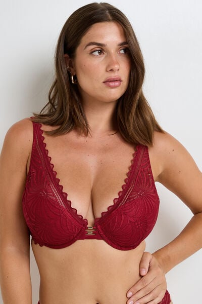 FALLON SOUTIEN-GORGE AMPLIFORME DENTELLE ROUGE
