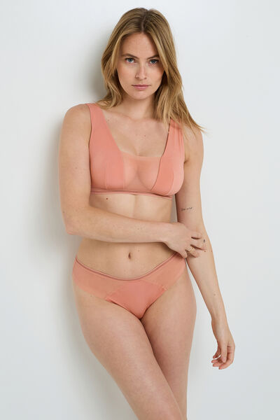 BRASSIERE SANS ARMATURES MICROFIBRE ROSE