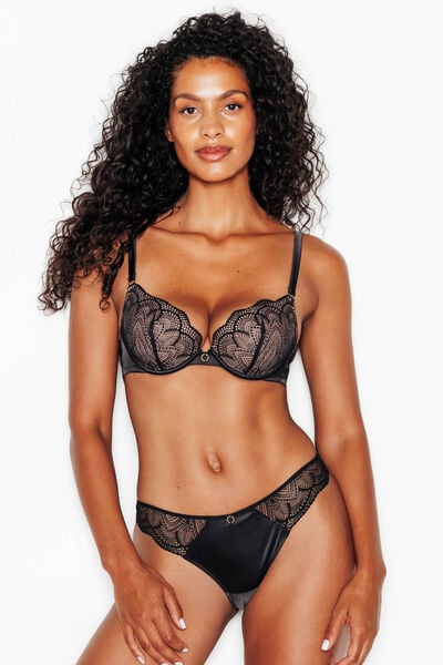 SOUTIEN-GORGE AMPLIFORME PUSH-UP NOIR