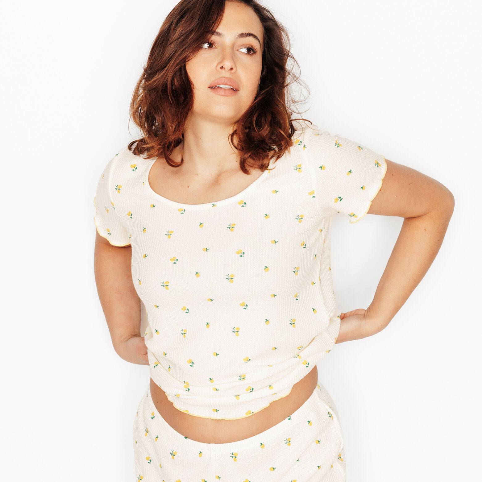 IDEE TEE-SHIRT MANCHES COURTES MULTICO JAUNE