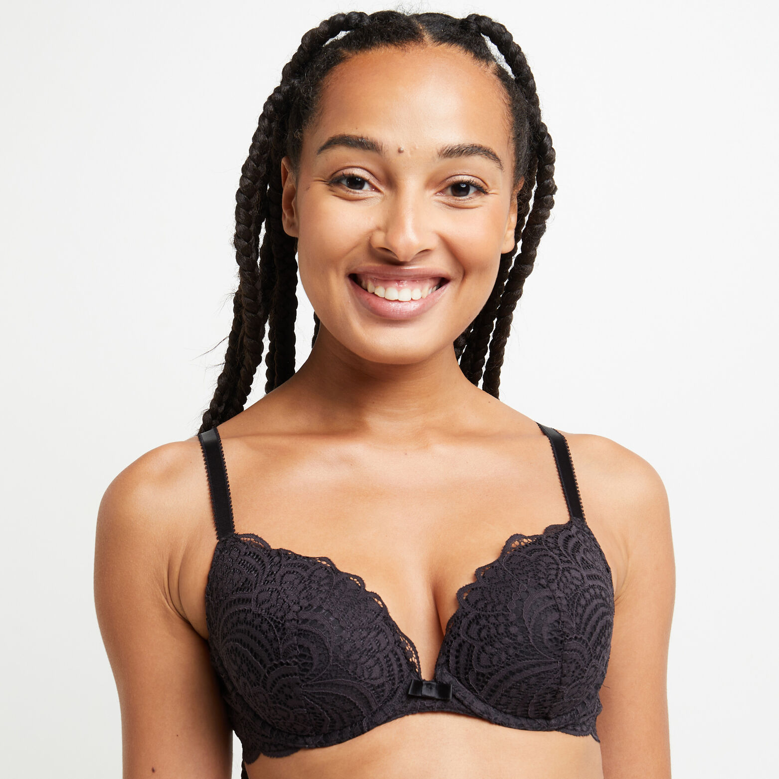 DENTELLE SOUTIEN-GORGE PUSH NOIR