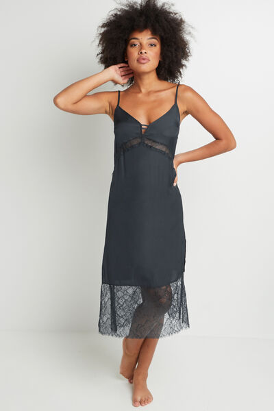 ARMENIE NUISETTE LONGUE SATIN GRIS