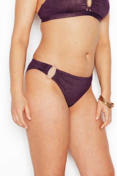 Maillot de bain culotte midi PRUNE