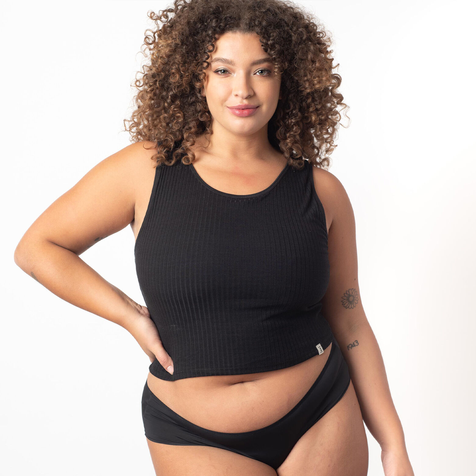 DALIE CROP TOP BRASSIERE INTEGREE NOIR