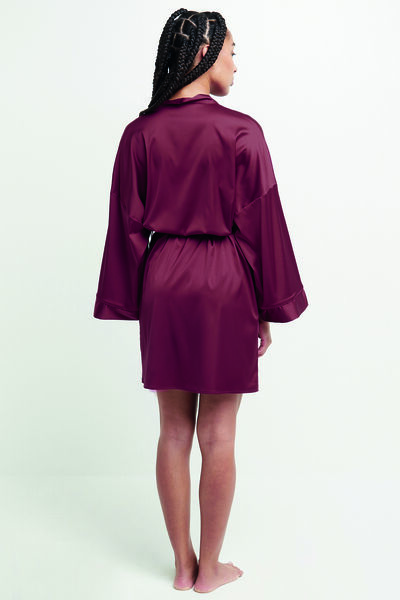 KIMONO SATIN ROUGE