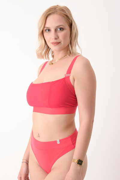 BRASSIERE TULLE CERISE