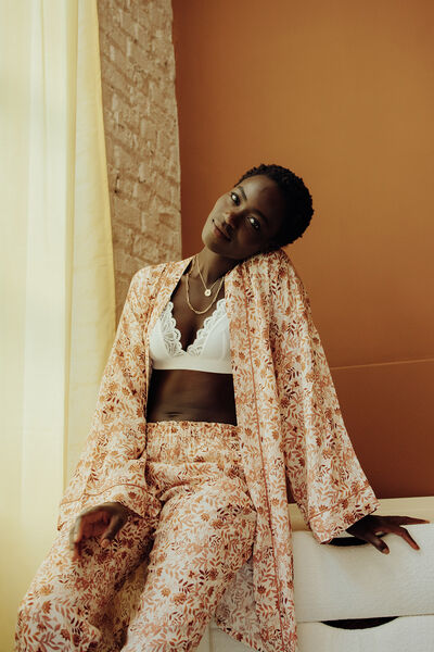 DESHABILLE COTON ROSE