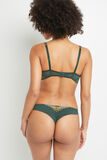 BETSY TANGA TULLE BRODE VERT FONCE