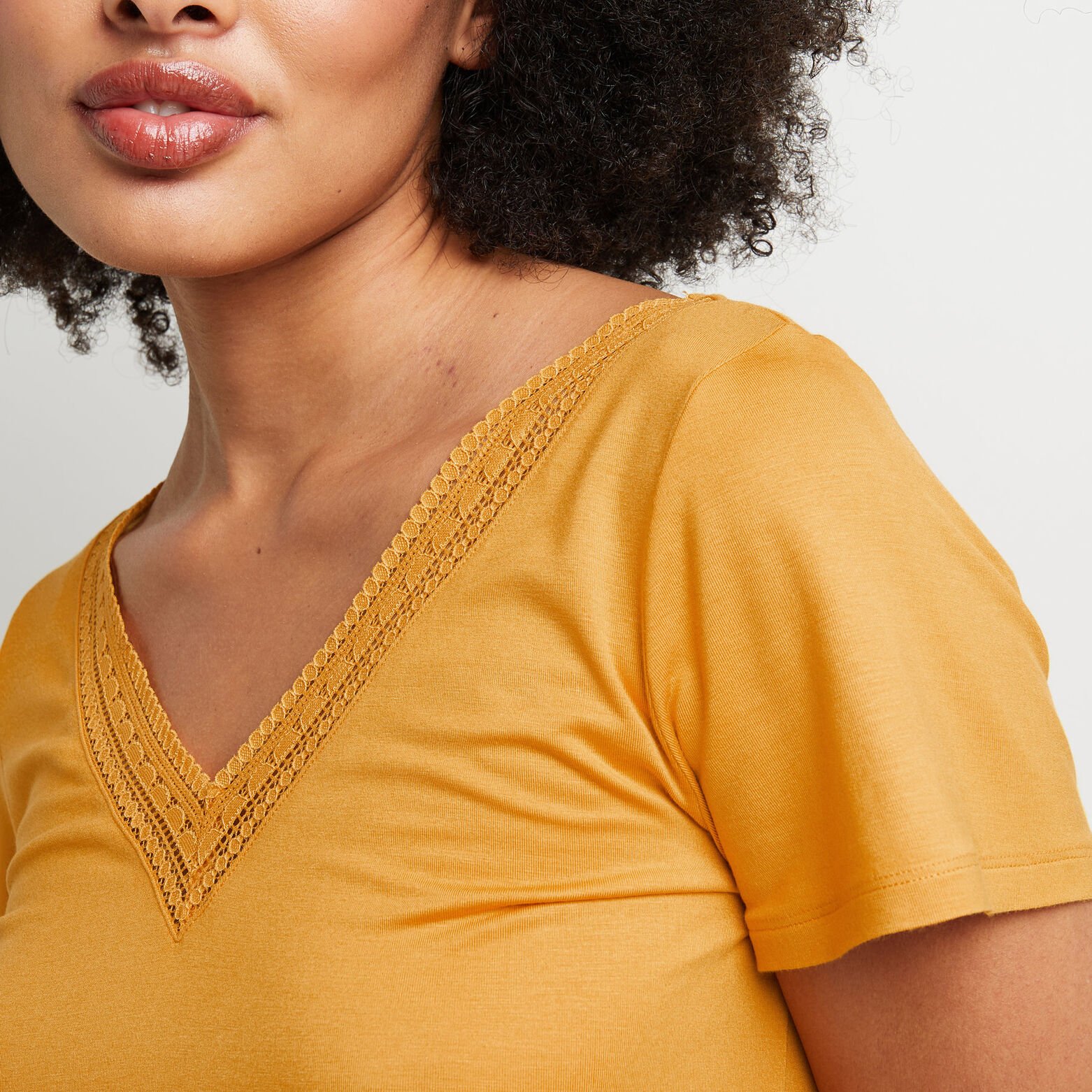 CAMILLE Tee-shirt manches courtes JAUNE