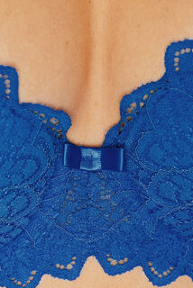 DENTELLE SOUTIEN-GORGE AMPLIFORME BLEU ROI