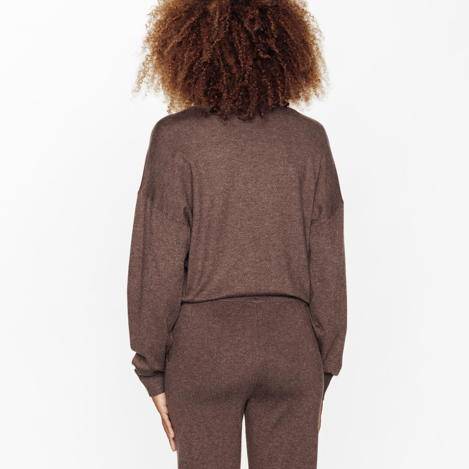 FEERIE PULL EN TRICOT MARRON