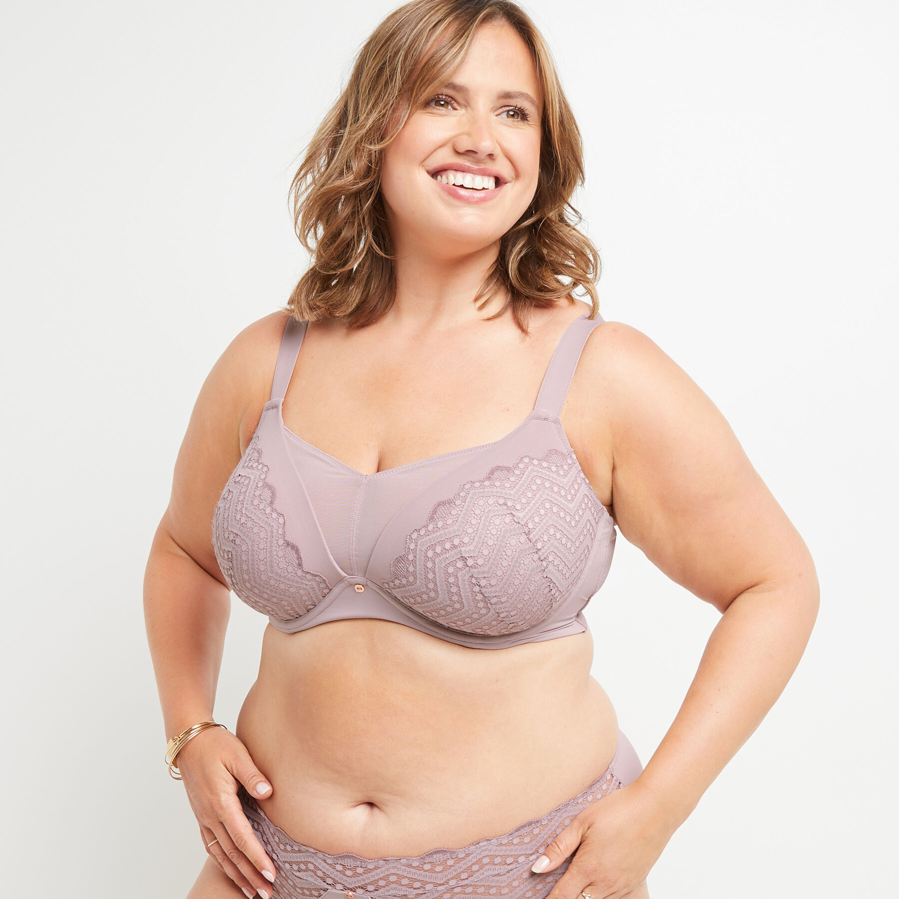 SOUTIEN GORGE GRANDS BONNETS LILAS RougeGorge
