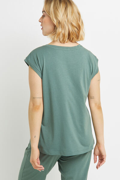 BAMBI TEE SHIRT MANCHES COURTES COTON KAKI