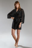 CASSY DESHABILLE MOUSSELINE NOIR