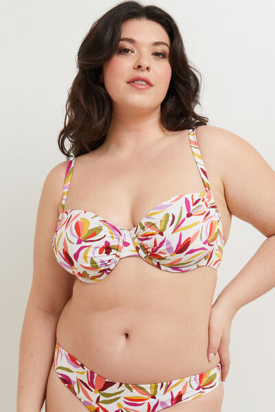 MAILLOT DE BAIN EMBOITANT COULISSE MULTICO BLANC