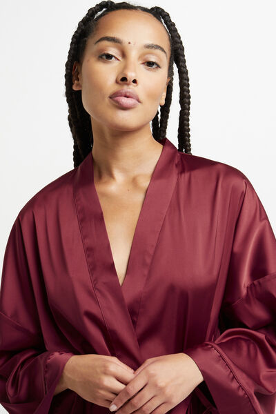 KIMONO SATIN ROUGE