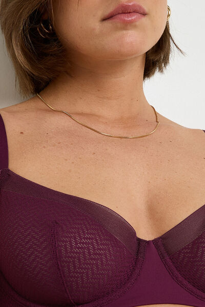 soutien-gorge emboitant dentelle BORDEAUX
