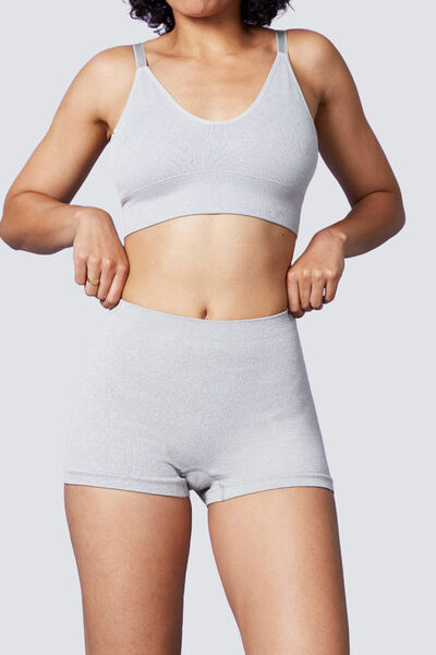 BOXER SANS COUTURE GRIS