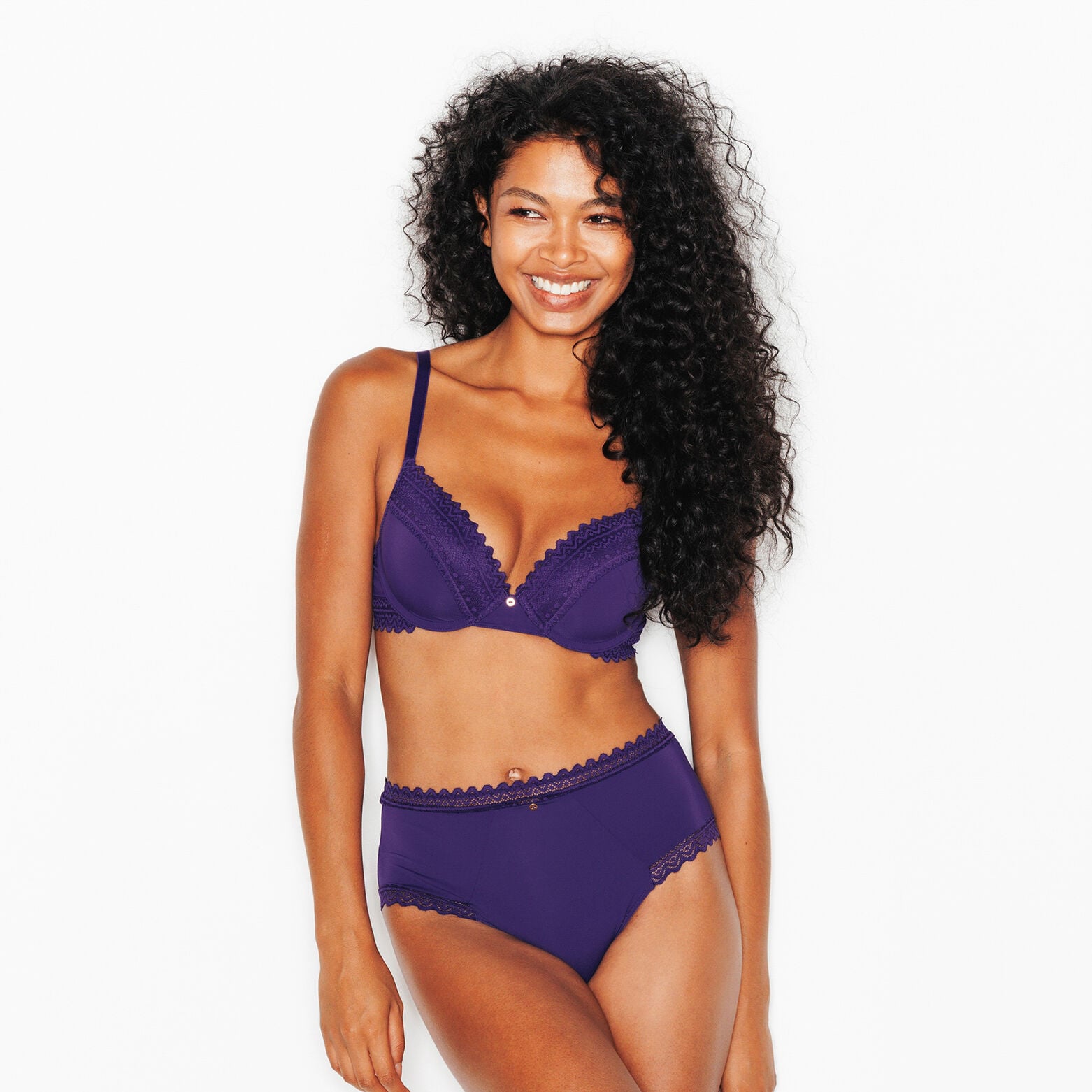 DOUCE SOUTIEN-GORGE AMPLIFORME MICROFIBRE VIOLET