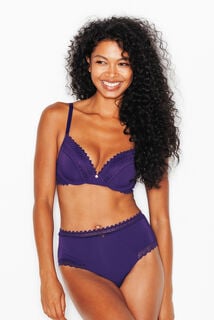 DOUCE SOUTIEN-GORGE AMPLIFORME MICROFIBRE VIOLET