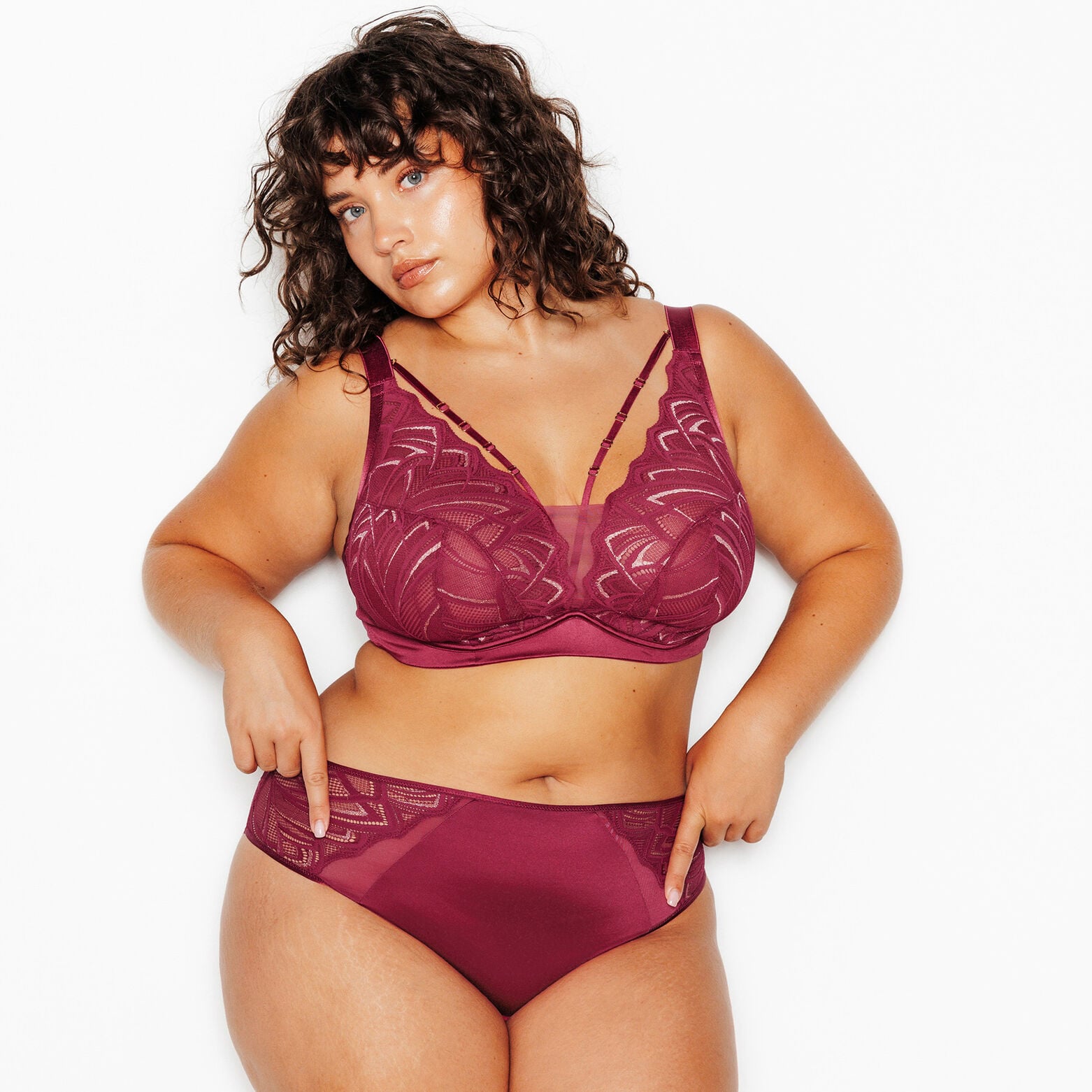 JAINA SOUTIEN-GORGE SANS ARMATURES BORDEAUX
