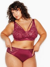 JAINA SOUTIEN-GORGE SANS ARMATURES BORDEAUX