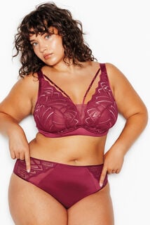 JAINA SOUTIEN-GORGE SANS ARMATURES BORDEAUX