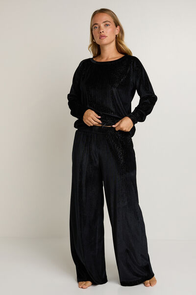 PANTALON VELOURS NOIR