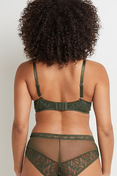 CELINE SOUTIEN-GORGE AMPLIFORME DENTELLE KAKI