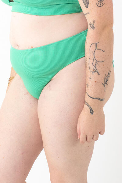 GIRL CULOTTE MAILLE GAUFREE VERT D'EAU