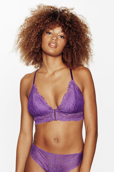 SOUTIEN-GORGE AMPLIFORME SANS ARMATURE VIOLET