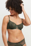 CELINE SOUTIEN-GORGE CORBEILLE DENTELLE KAKI