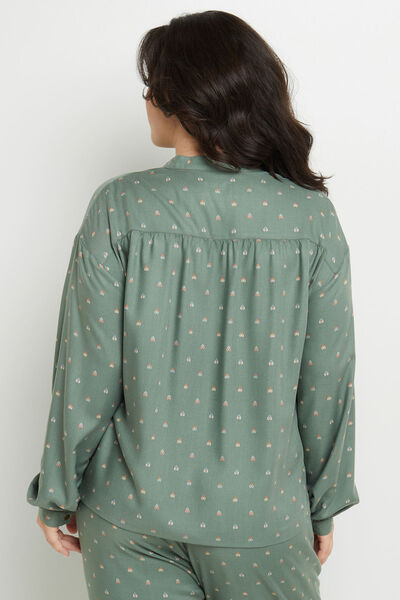 DAISY CHEMISE IMPRIMEE MULTICO VERT