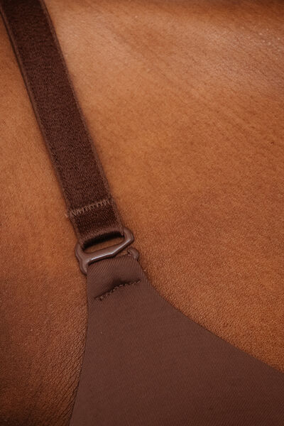 SOUTIEN-GORGE EMBOITANT MICROFIBRE MARRON