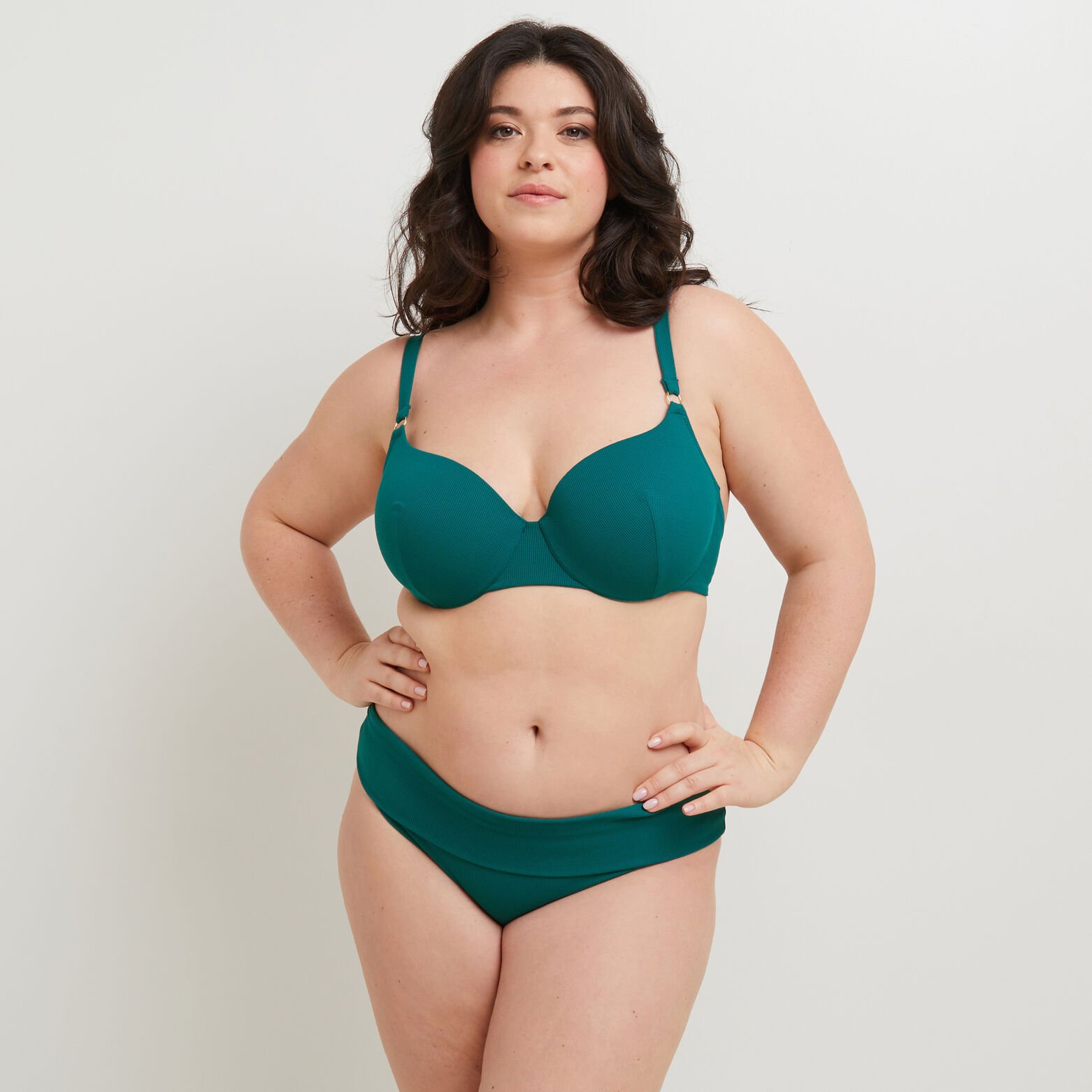 MALOU Maillot de bain culotte maxi VERT