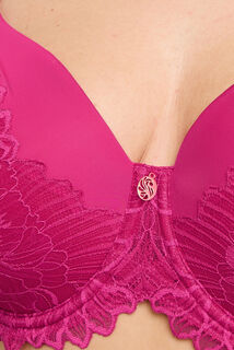 DONA+ SOUTIEN-GORGE AMPLIFORME DENTELLE FUCHSIA