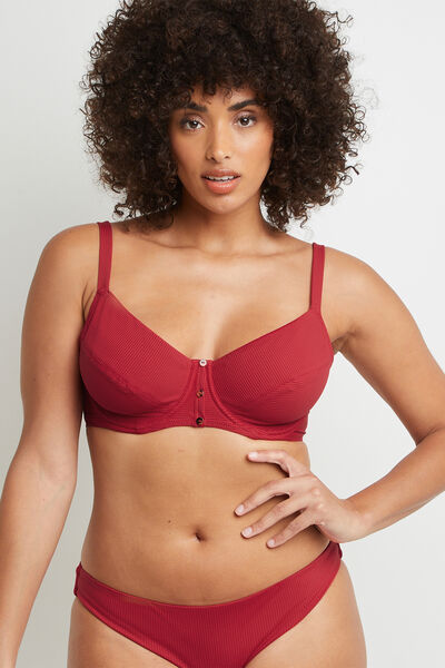 LOTUS MAILLOT DE BAIN EMBOITANT ROUGE