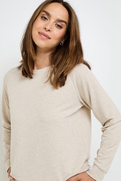 HOBBY TEE-SHIRT MANCHES LONGUES BEIGE