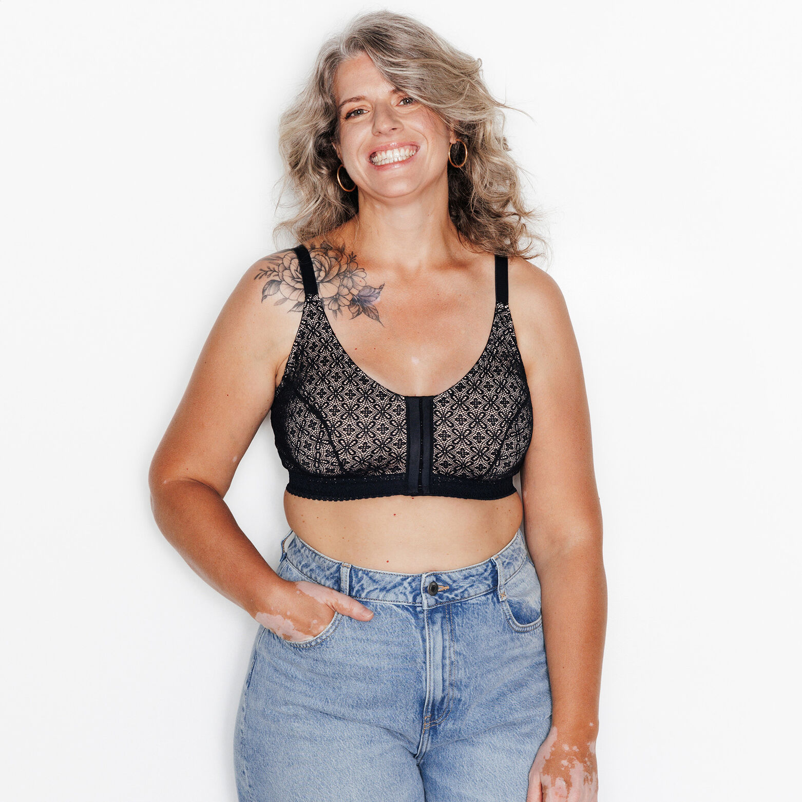 SWEET Soutien-gorge Post op&eacute;ratoire Brassi&egrave;re NOIR