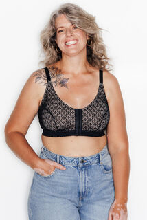 SWEET Soutien-gorge Post op&eacute;ratoire Brassi&egrave;re NOIR