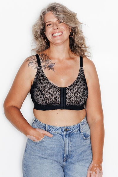 Soutien-gorge Post op&eacute;ratoire Brassi&egrave;re NOIR