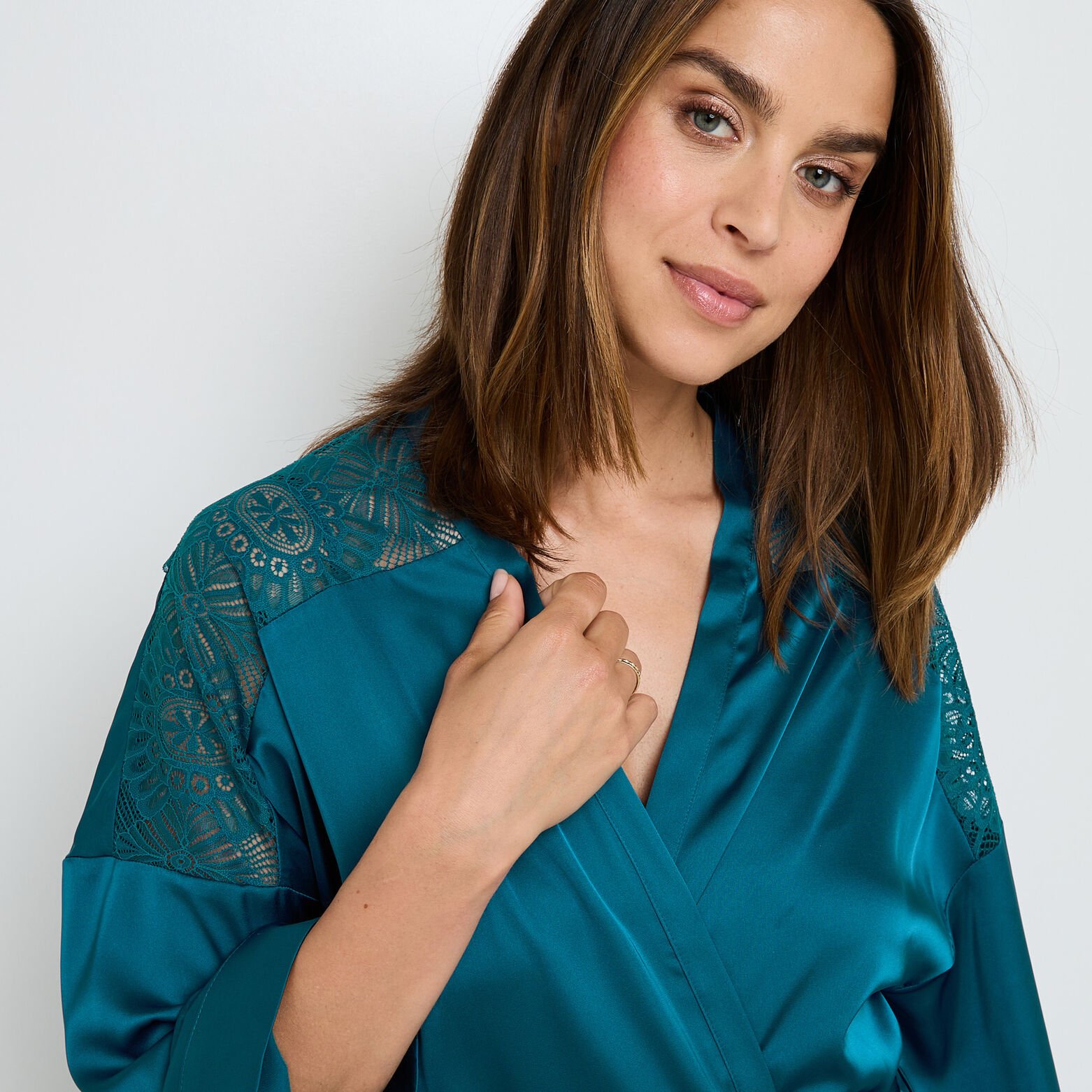 GLADIS KIMONO TURQUOISE