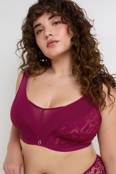 FRAN SOUTIEN-GORGE SANS ARMATURES PRUNE