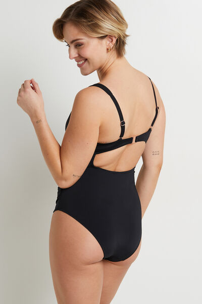 IVANA MAILLOT DE BAIN 1 PIECE EMBOITANT NOIR