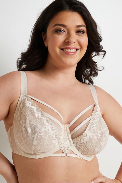 DESIREE SOUTIEN-GORGE GRANDS BONNETS MULTICO BLANC