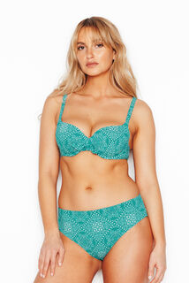 PALMYRE MAILLOT DE BAIN CULOTTE HAUTE MULTICO BLEU