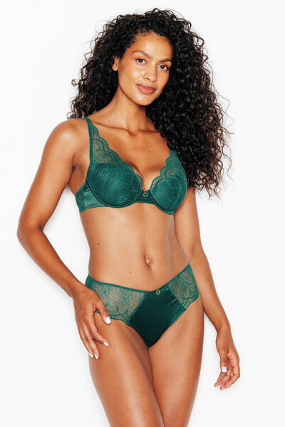 SHORTY SATIN VERT